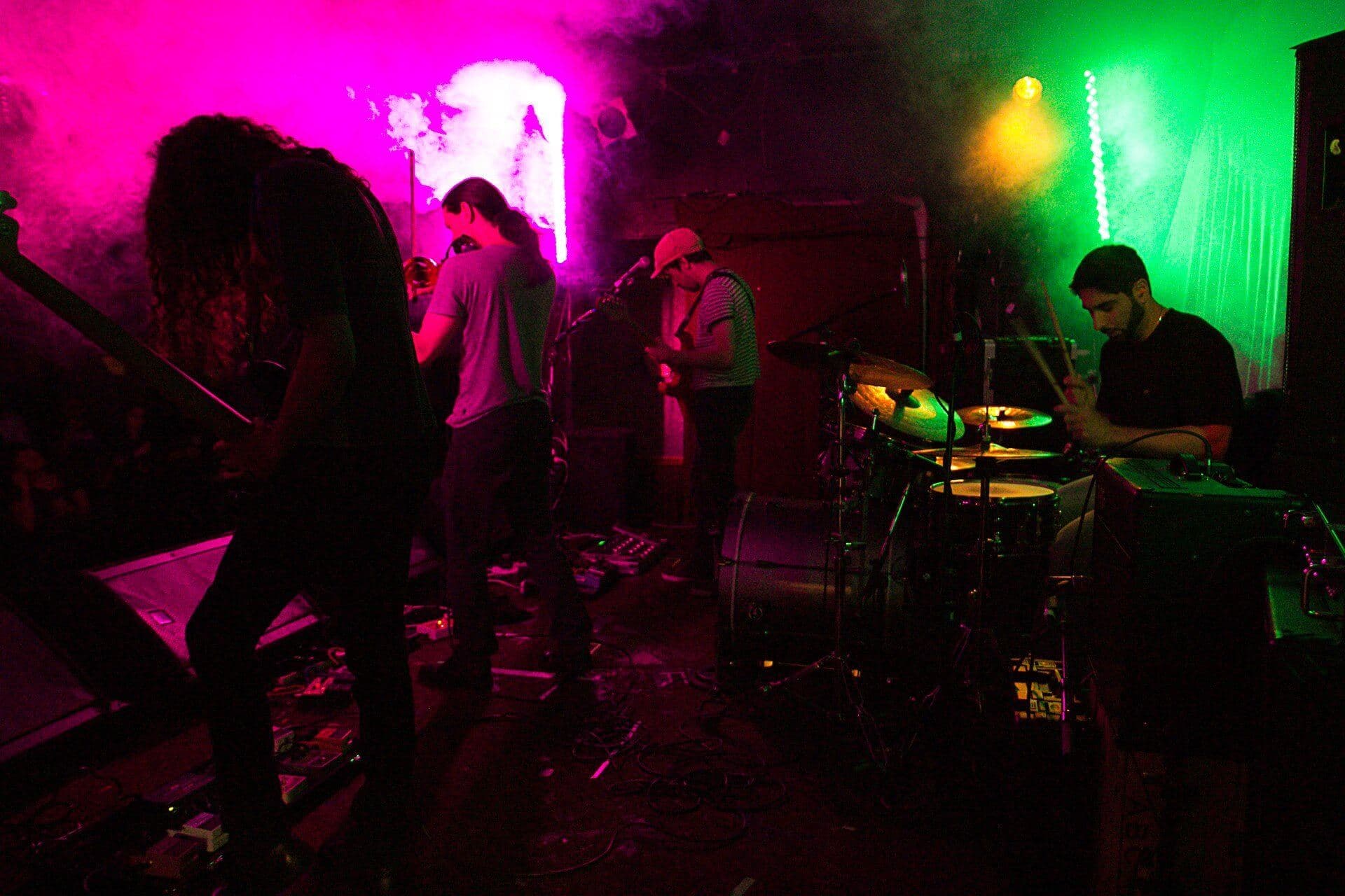 Shepherds of Cassini perfomring live on stage.